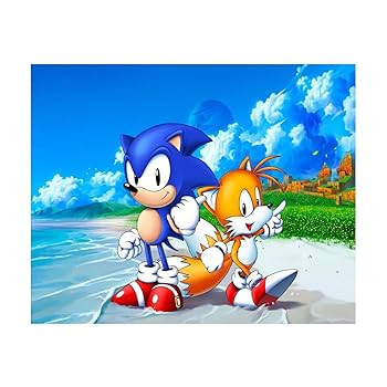 ソニック・ザ・ヘッジホッグ アートイラスト サイン入り シリアルナンバー入り ソニック・ザ・ヘッジホッグ アートイラスト サイン入り